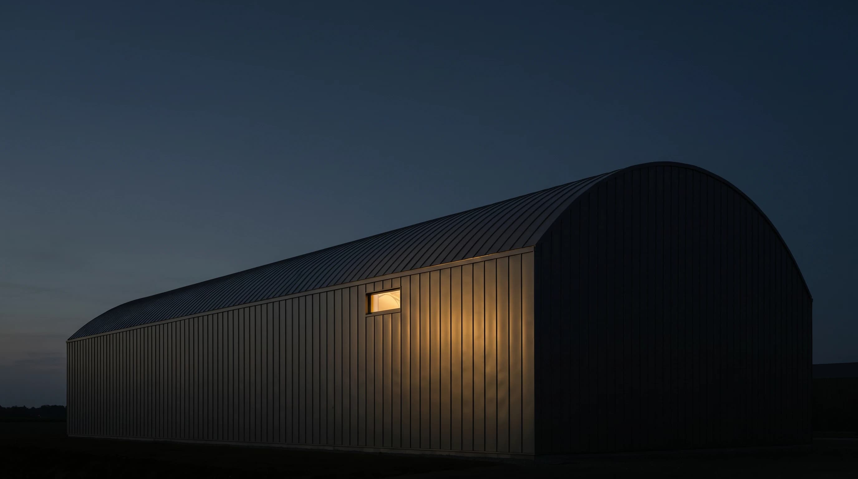 Mineral / stone finish swatch on Riverclack standing-seam aluminium